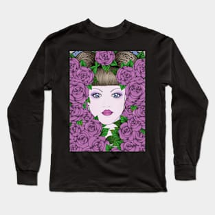 All The Gothic Purple Roses Long Sleeve T-Shirt